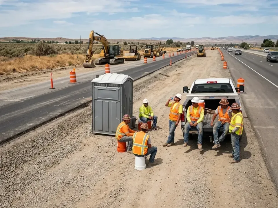 highway-road-construction-crew-007 — frequently asked questions, Porta Potty and Restroom Rentals in Twin Lakes, WI